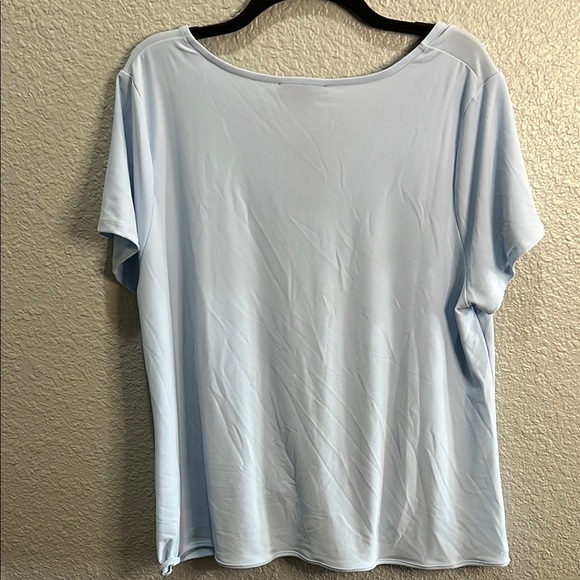 INC Light Blue V-Neck Women's Top Size 2X NWT - Picture 4 of 5